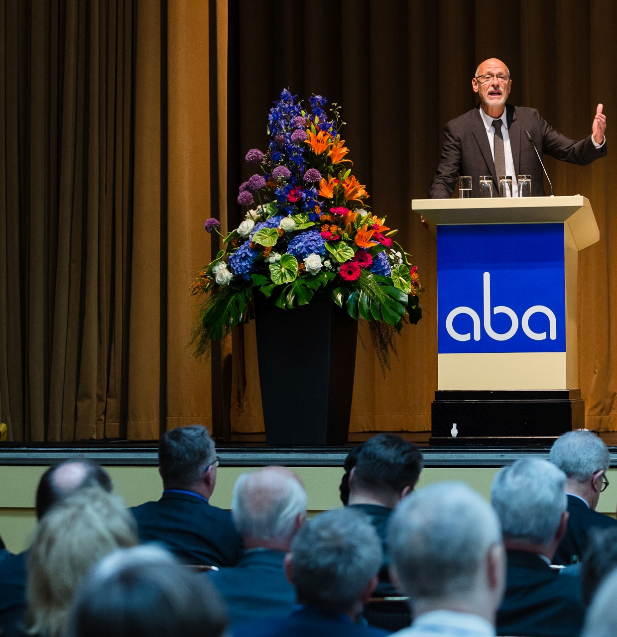 Heribert Karch während seiner Rede auf der aba-Jahrestagung am 7. Mai 2015 in Berlin. Foto: aba